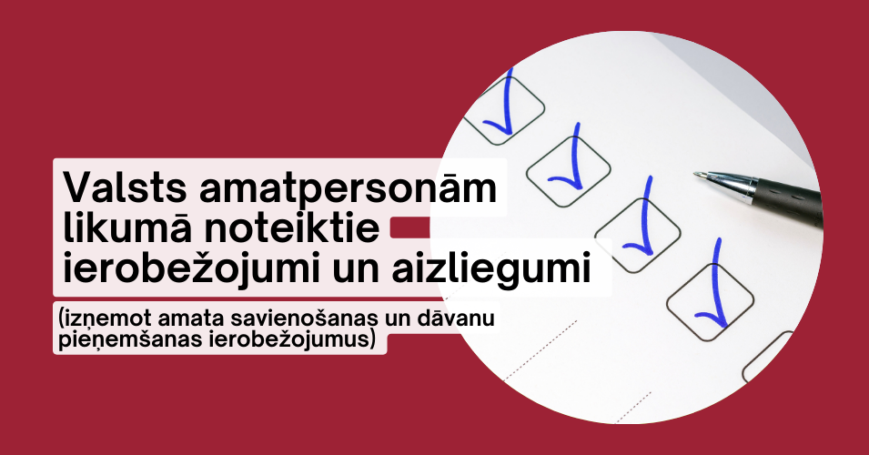 Valsts amatpersonām likumā noteiktie ierobežojumi un aizliegumi