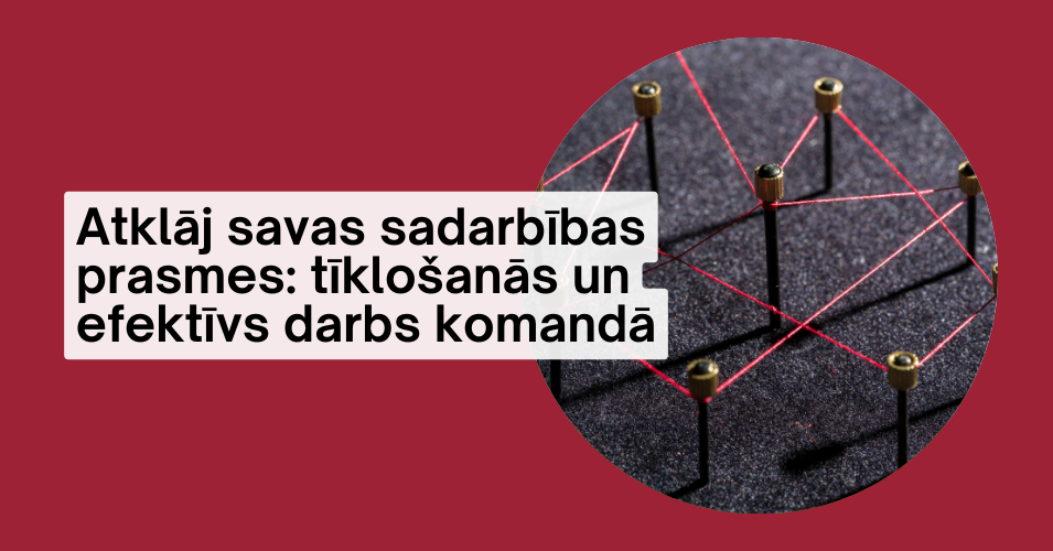 Atklāj savas sadarbības prasmes: tīklošanās un efektīvs darbs komandā