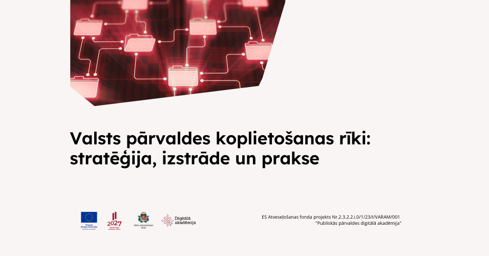 Valsts pārvaldes koplietošanas rīki: stratēģija, izstrāde un prakse