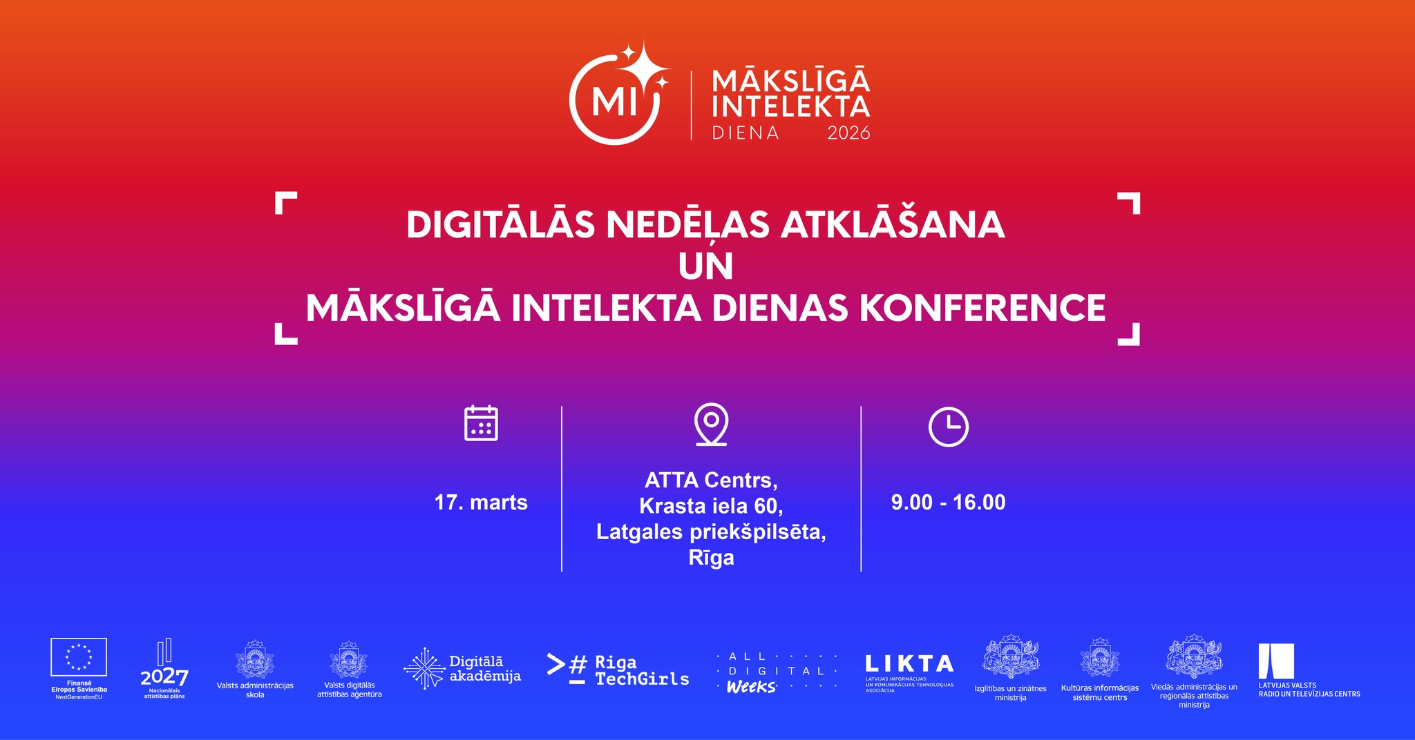 Digitālās nedēļas atklāšana un mākslīgā intelekta dienas konference