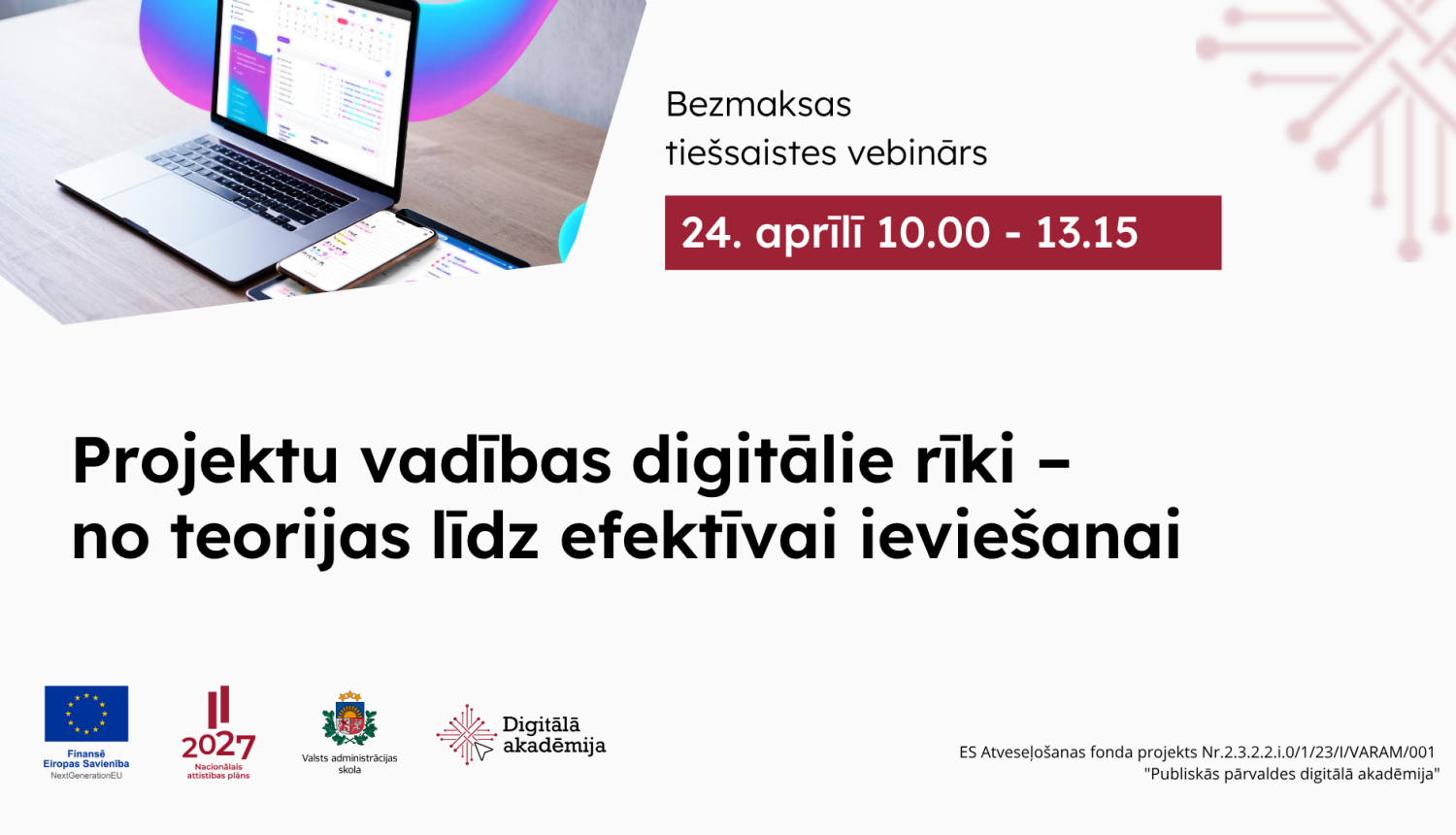 Projektu vadības digitālie rīki – no teorijas līdz efektīvai ieviešanai